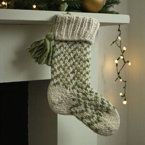 The Farmhouse by Rachel Ashwell Knit Christmas Stocking – 12" x 22" – NEW